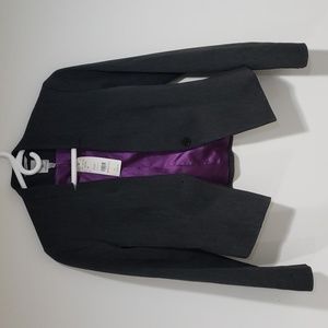 Tristan Fitted Cropped Suit Blazer Jacket